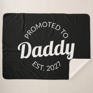 Couverture Sherpa Promu Papa 2027 Futur Papa Cadeau Baby Shower Je