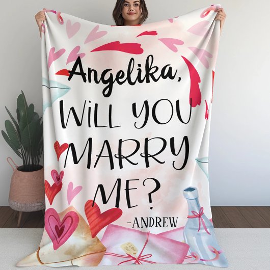 Couverture Sherpa Proposition de marriage | You Marry Me ? Custom