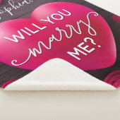 Couverture Sherpa Proposition du Mariage du coeur floral - Me marier (3/4)