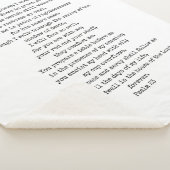 Couverture Sherpa Psalm 23 Sherpa Fleece Blanket PERSONNALISABLE (3/4)