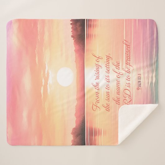 Couverture Sherpa Psaume 113:3 (Devant (Horizontal))