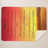 Couverture Sherpa Psaume 121 Sherpa Blanket (Devant (Horizontal))