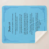 Couverture Sherpa Psaume 23 frontière bleue (Devant (Horizontal))