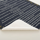 Couverture Sherpa Psaume 91, Bleu, Version King James, Bible Verse (3/4)