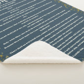 Couverture Sherpa Psaume 91, Vert, Version King James, Bible Verse (3/4)