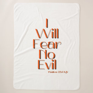 Couverture Sherpa Psaumes 23:4 Citation Verse De La Bible