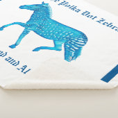 Couverture Sherpa Pub anglais Polka Dot Zebra - Bleu (3/4)