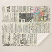 Couverture Sherpa publicité vintage (Devant (Horizontal))