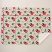 Couverture Sherpa Puggy Christmas Sherpa Blanket (Devant (Horizontal))