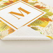 Couverture Sherpa Pumpkins Autumn Fall Harvest Pattern (3/4)