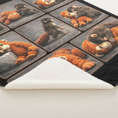 Couverture Sherpa Punch Bébé Singe (3/4)