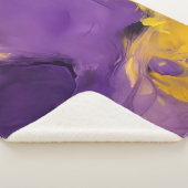 Couverture Sherpa Purple and Gold Abstract (3/4)