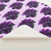 COUVERTURE SHERPA PURPLE CALATHEA (3/4)