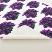 COUVERTURE SHERPA PURPLE CALATHEA (3/4)