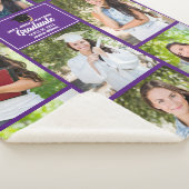 Couverture Sherpa Purple Graduate Photo Collage Graduation (3/4)