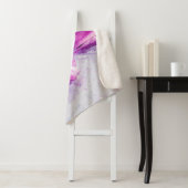 Couverture Sherpa Purple Tulips (En situation)