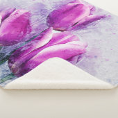 Couverture Sherpa Purple Tulips (3/4)