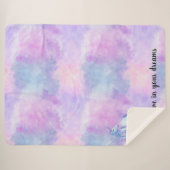 Couverture Sherpa Purple Unicorn Aquarelle Croire (Devant (Horizontal))