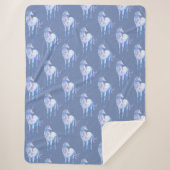 Couverture Sherpa Purple Unicorn Dream (Devant)