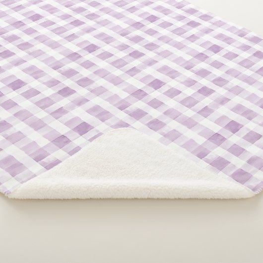 Couverture Sherpa Purple White Stripes (3/4)
