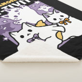 Couverture Sherpa Purr-anormal Cat-tivity - Halloween Cat Design (3/4)