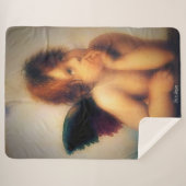 Couverture Sherpa Putti Angel (Devant (Horizontal))