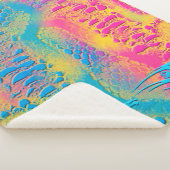 Couverture Sherpa PYTHON - moderne fractale décorative - (3/4)