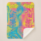 Couverture Sherpa PYTHON - moderne fractale décorative - (Devant)