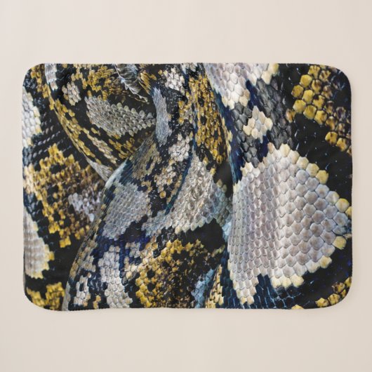 Couverture Sherpa Python noir, jaune et gris (Devant (Horizontal))