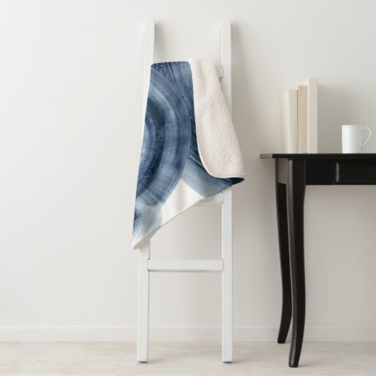 Couverture Sherpa Quasars - Cercles bleu encre (En situation)