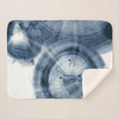 Couverture Sherpa Quasars - Cercles bleu encre (Devant (Horizontal))