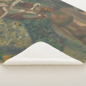 Couverture Sherpa Quatre Danseurs, Peinture impressionniste, Edgar D (3/4)