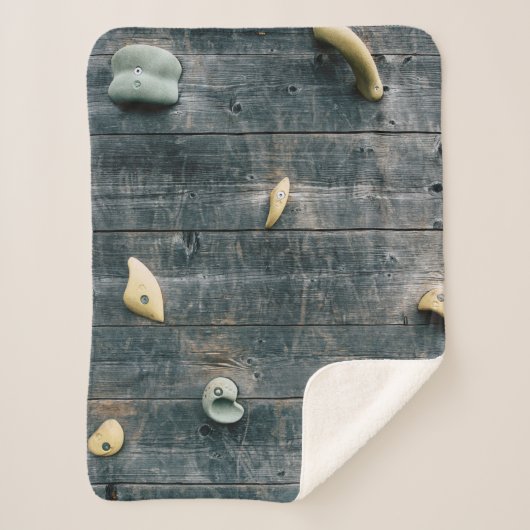 Couverture Sherpa Quatre décorations murales en bois marron (Devant)