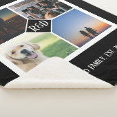 Couverture Sherpa Quatre Modèles photo et un monogramme personnalisé (3/4)