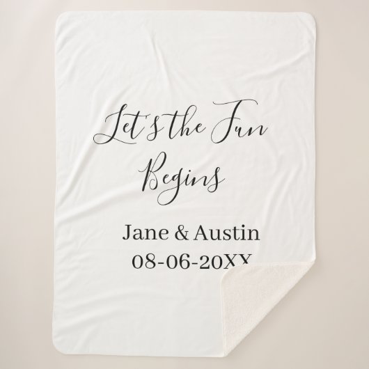 Couverture Sherpa que le plaisir commence nom couple date simpl (Devant)