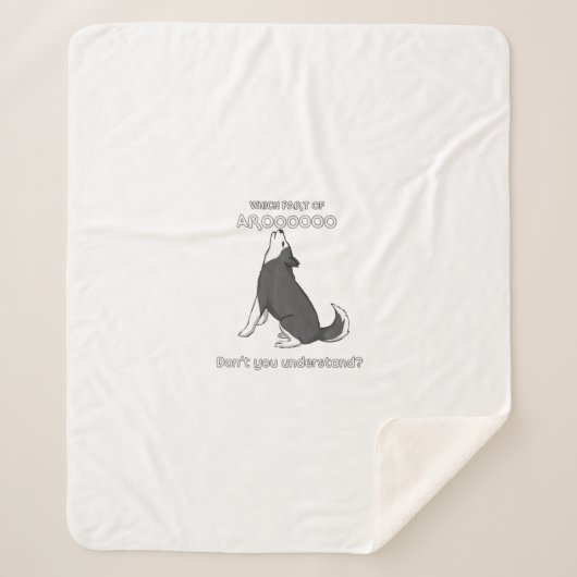 Couverture Sherpa Quelle Partie De L'Aroooo Ne Comprends Pas Le Chie (Devant)