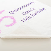 Couverture Sherpa Quinceanera 15e anniversaire parties scintillant r (3/4)