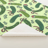 Couverture Sherpa Quirky Festive Pickles de Noël Motif (3/4)