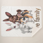 Couverture Sherpa Rabbit family (Devant (Horizontal))