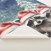 Couverture Sherpa Raccoon Joyeux Noël (3/4)