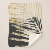 Couverture Sherpa Raffie d'or - Franges de palme (Devant)