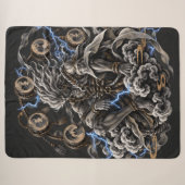 Couverture Sherpa Raijin Bleu (Devant (Horizontal))