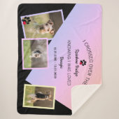 Couverture Sherpa Rainbow Bridge Photo Pet Memorial Large (Devant)