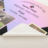 Couverture Sherpa Rainbow Bridge Photo Pet Memorial Large (3/4)