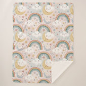 Couverture Sherpa Rainbow Dreams Blanket Sherpa Gift for Children (Devant)