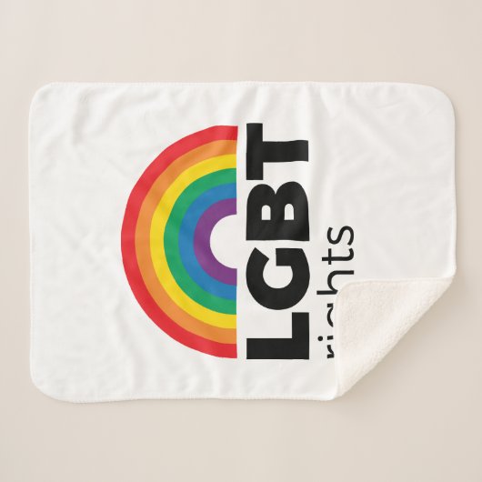 Couverture Sherpa Rainbow Rights (Devant (Horizontal))