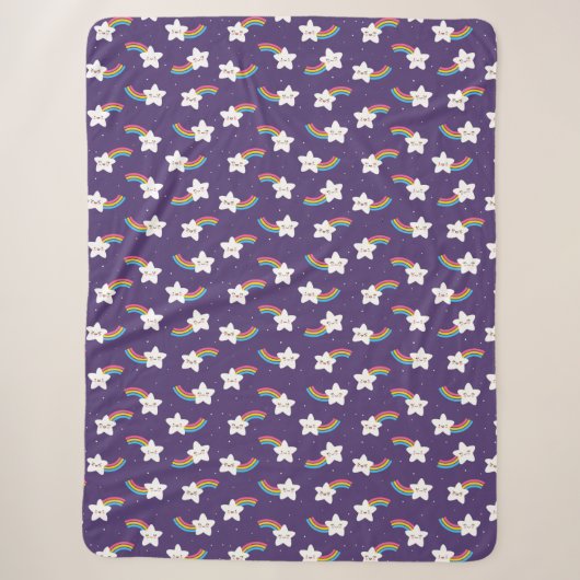 Couverture Sherpa Rainbow Stars Sherpa Blanket (Devant)