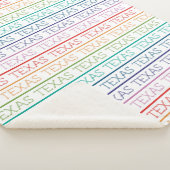 Couverture Sherpa Rainbow Texas, Texas (3/4)