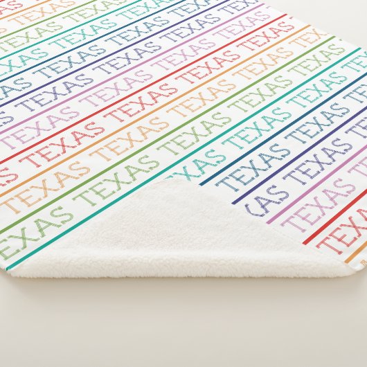 Couverture Sherpa Rainbow Texas, Texas (3/4)