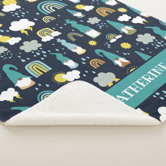 Couverture Sherpa Rainy Day Gnomes Rainbow Kids (3/4)